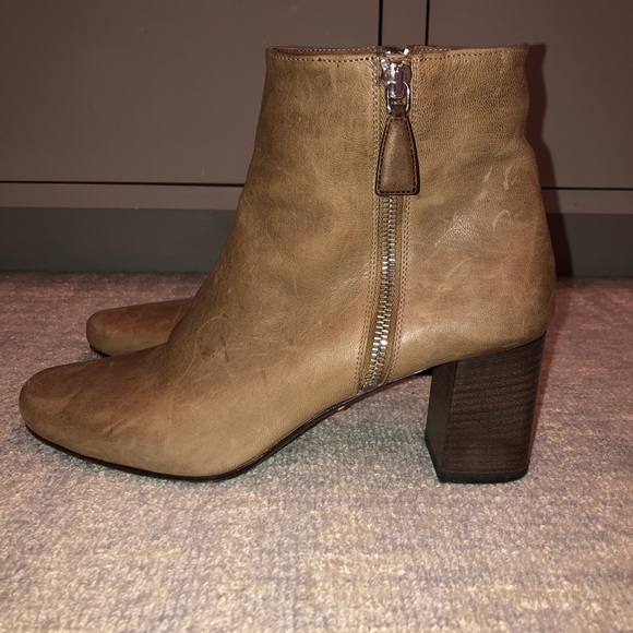 Prada Shoes - PRADA leather booties.